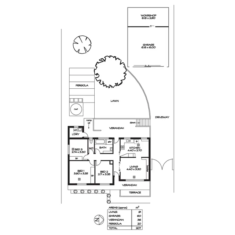 Floorplan of Homely house listing, 18 Edmund Road, Highbury SA 5089