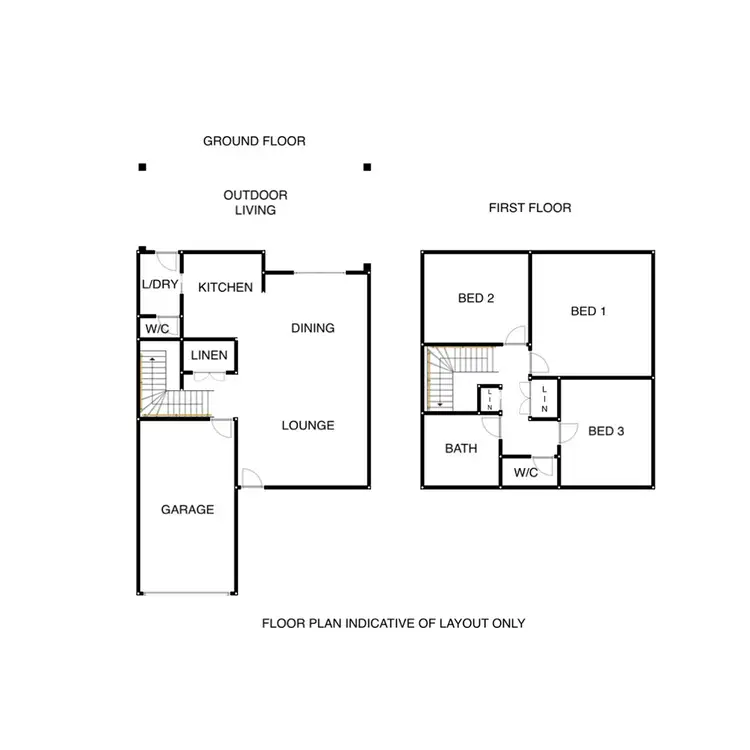 Floorplan of Homely townhouse listing, 7/84-86 Castile Crescent, Edens Landing QLD 4207
