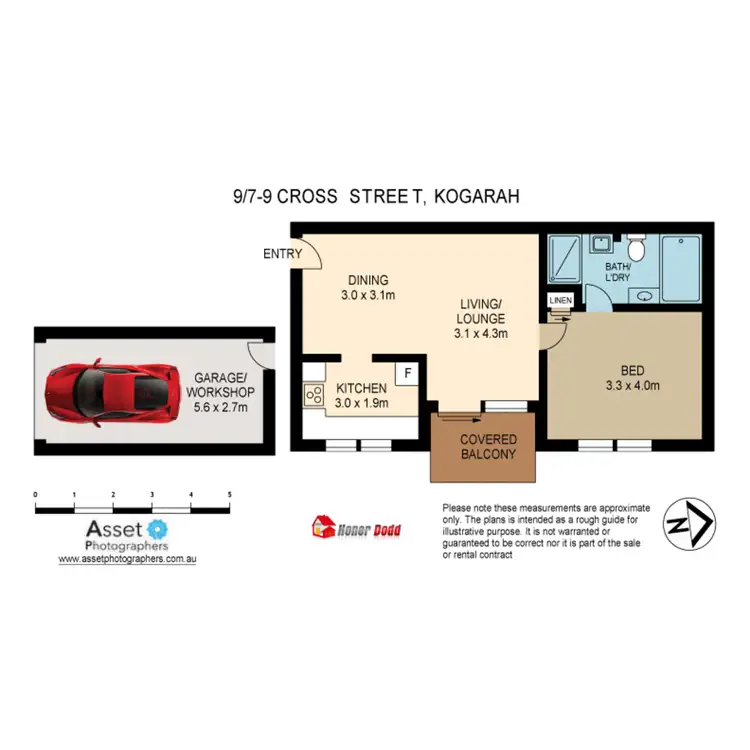 Floorplan of Homely apartment listing, 9/7-9 Cross Street, Kogarah NSW 2217