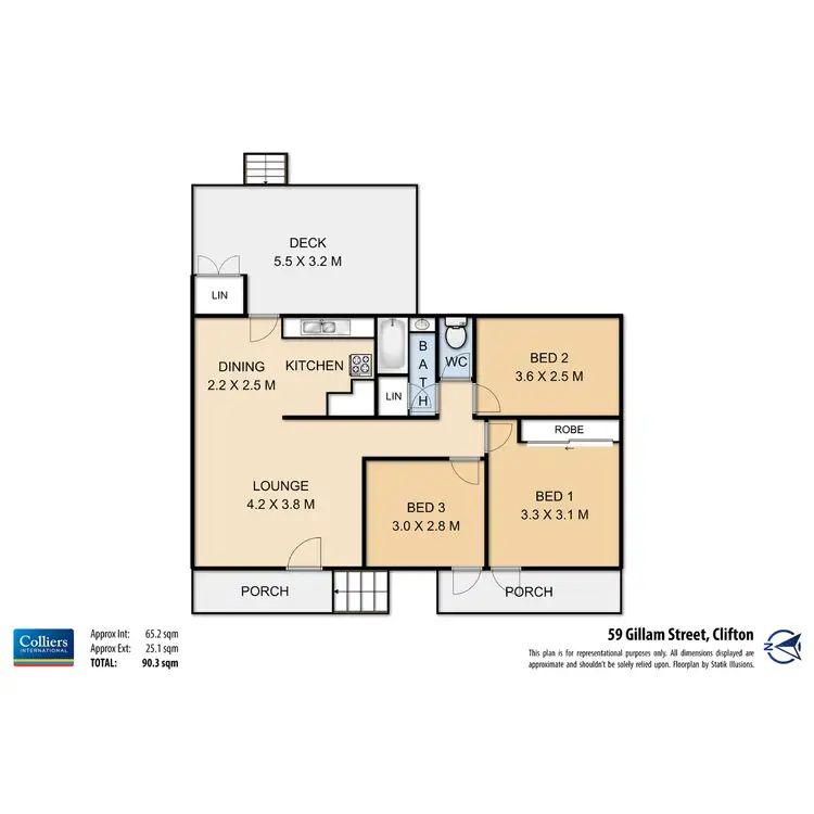 Floorplan of Homely house listing, 59 Gillam Street, Clifton QLD 4361
