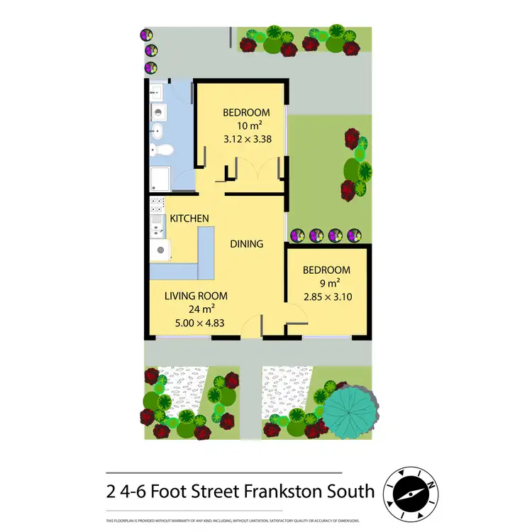 Floorplan of Homely flat listing, 2/4-6 Foot Street, Frankston VIC 3199
