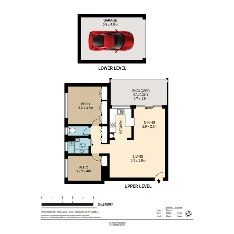 Floorplan of Homely apartment listing, 5/38 Waverley Road, Taringa QLD 4068