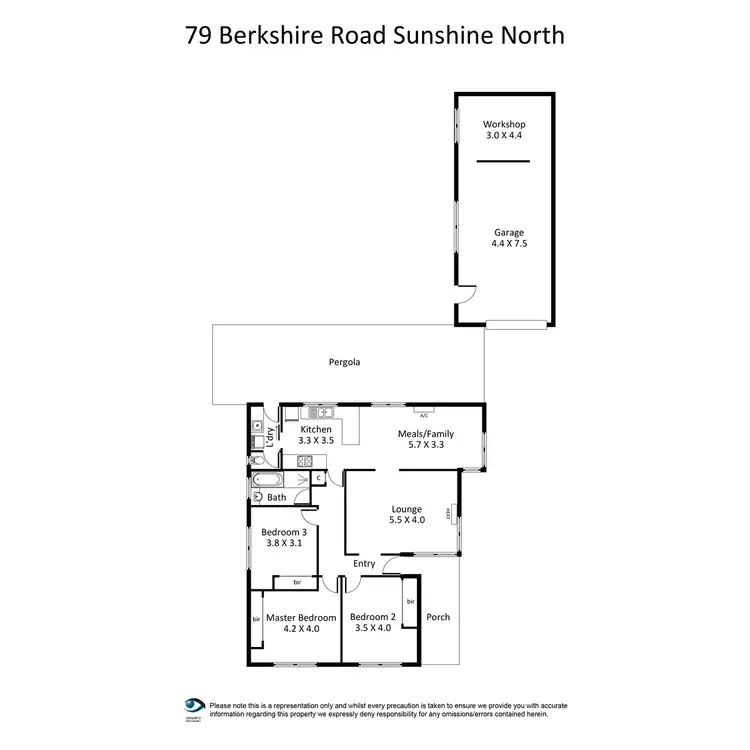 Floorplan of Homely house listing, 79 Berkshire Road, Sunshine North VIC 3020