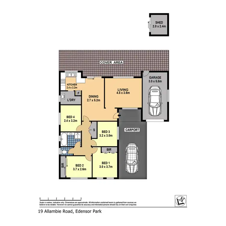 Floorplan of Homely house listing, 19 Allambie Road, Edensor Park NSW 2176