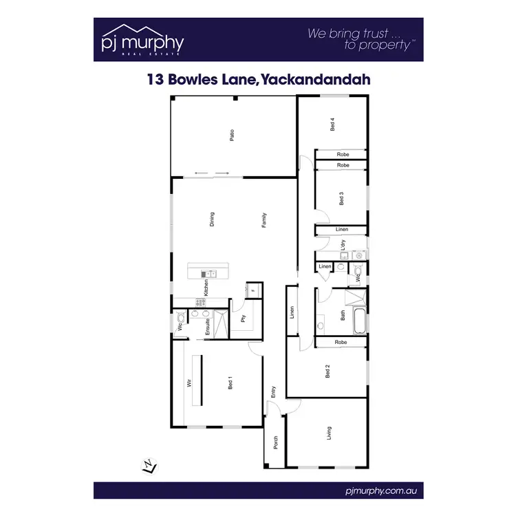 Floorplan of Homely house listing, 13 Bowles Lane, Yackandandah VIC 3749