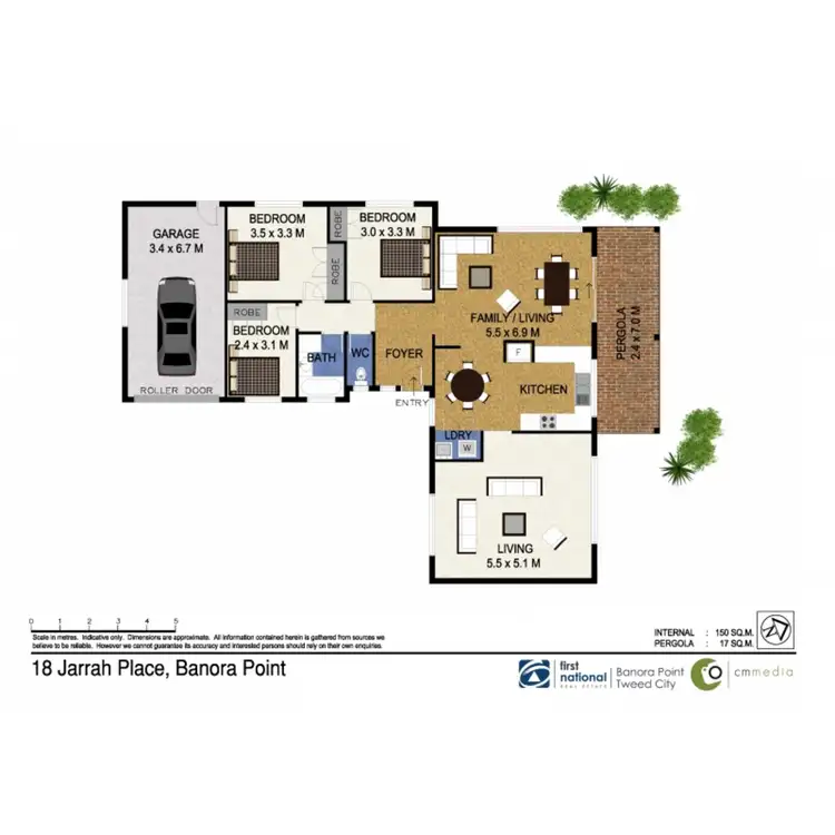 Floorplan of Homely house listing, 18 Jarrah Place, Banora Point NSW 2486