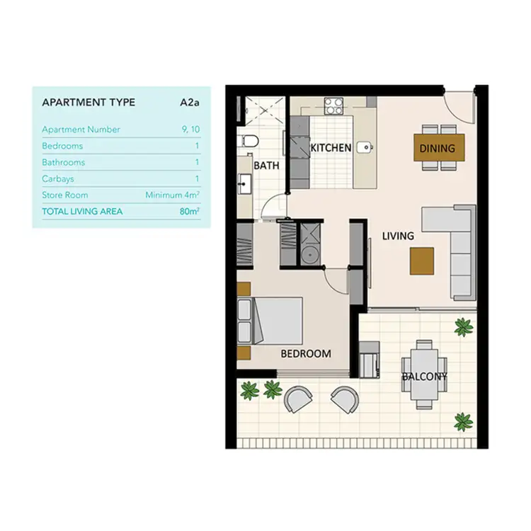 Floorplan of Homely apartment listing, 10/5 Hawksburn Road, Rivervale WA 6103