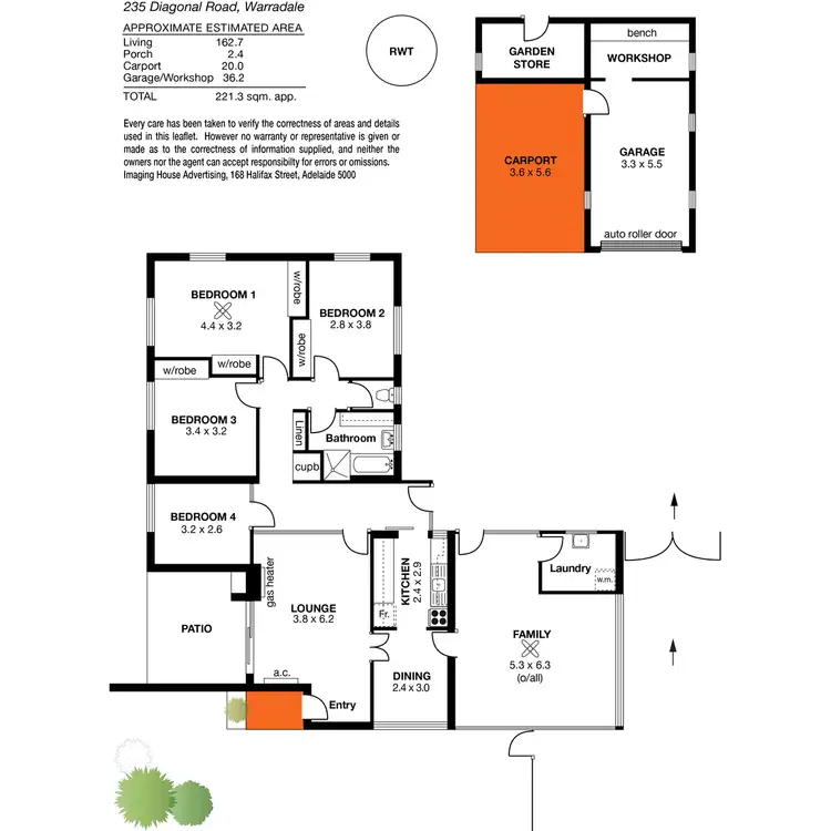 Floorplan of Homely house listing, 235 Diagonal Road, Warradale SA 5046