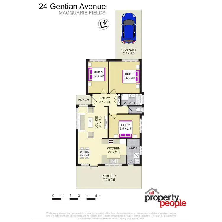 Floorplan of Homely house listing, 24 Gentian Avenue, Macquarie Fields NSW 2564