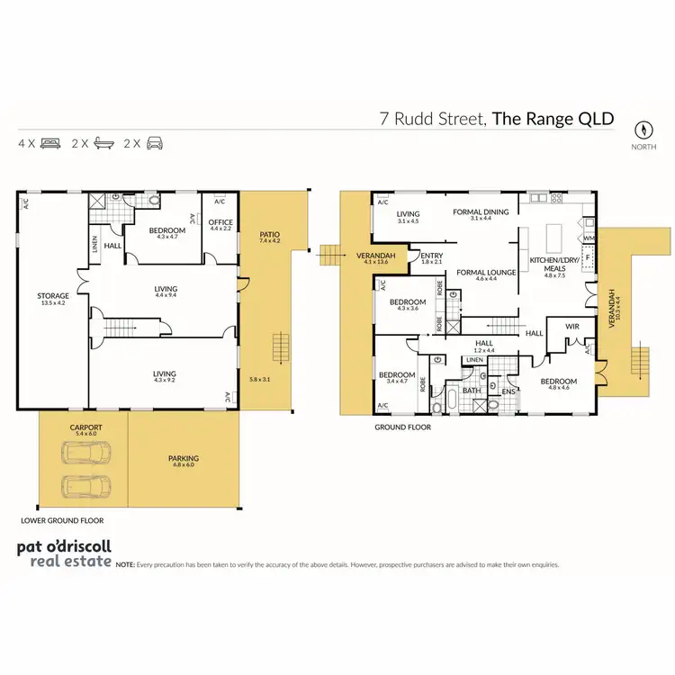 Floorplan of Homely house listing, 7 Rudd Street, The Range QLD 4700