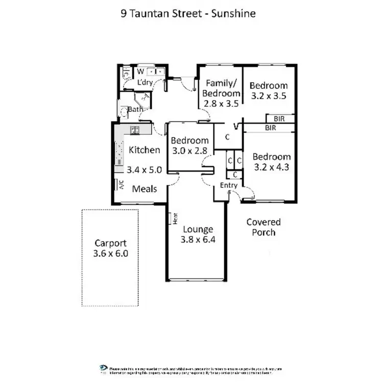 Floorplan of Homely house listing, 6 Taunton Street, Sunshine VIC 3020