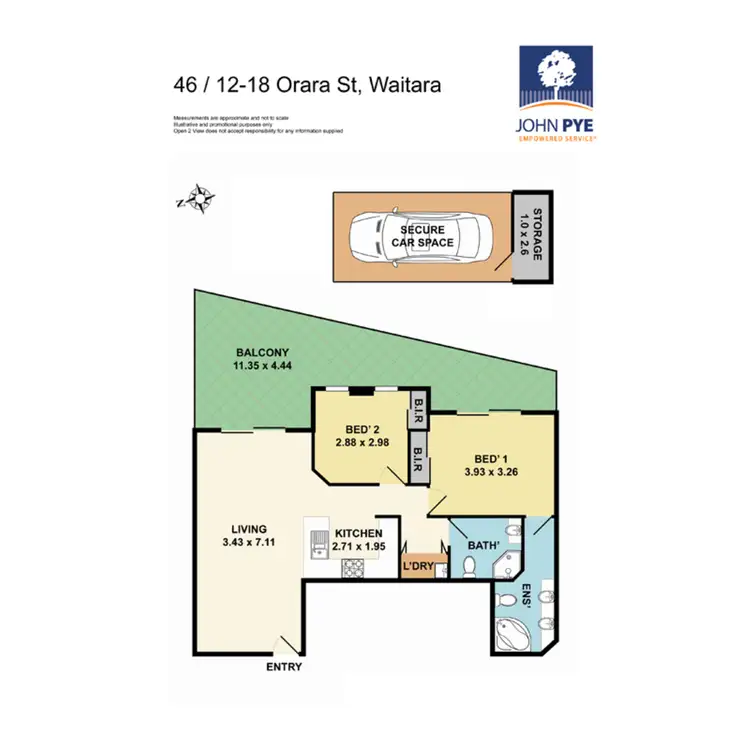 Floorplan of Homely apartment listing, 46/12-18 Orara Street, Waitara NSW 2077