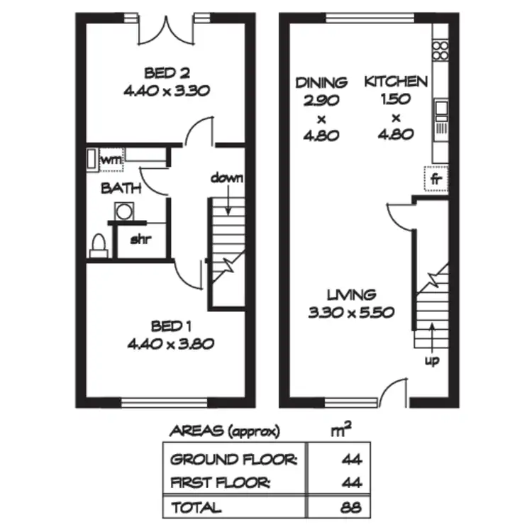 Floorplan of Homely townhouse listing, 8/5 Butler Street, Port Adelaide SA 5015
