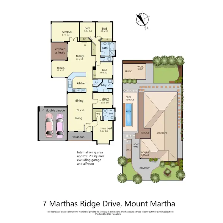 Floorplan of Homely house listing, 7 Marthas Ridge Drive, Mount Martha VIC 3934