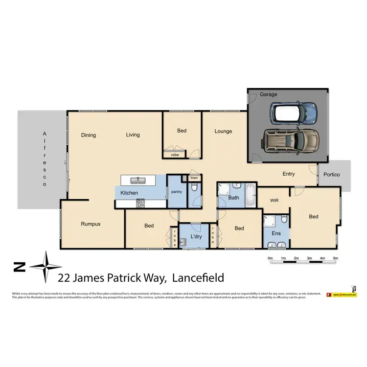 Floorplan of Homely house listing, 22 James Patrick Way, Lancefield VIC 3435