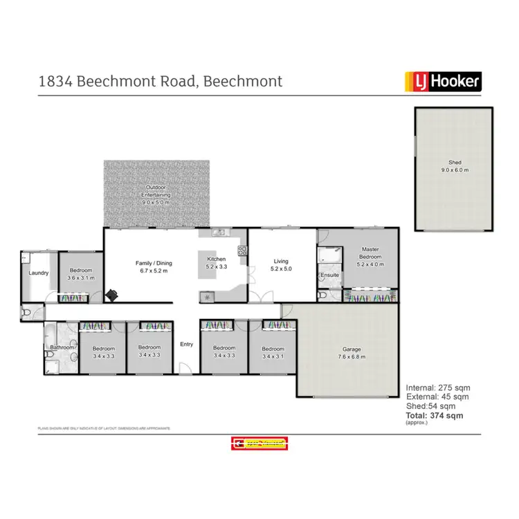 Floorplan of Homely house listing, 1834 Beechmont Road, Beechmont QLD 4211