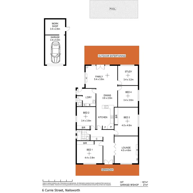 Floorplan of Homely house listing, 6 Currie Street, Nailsworth SA 5083