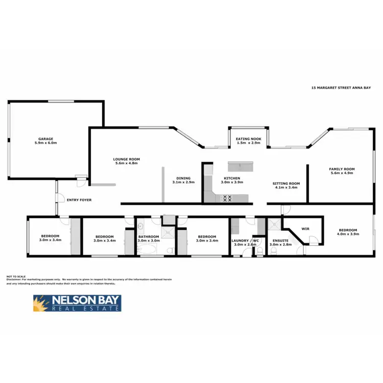 Floorplan of Homely house listing, 15 Margaret Street, Anna Bay NSW 2316