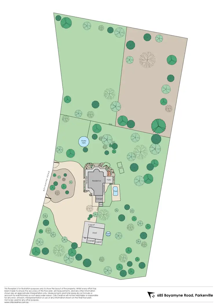 Floorplan of Homely house listing, 685 Boyamyne Road, Parkerville WA 6081