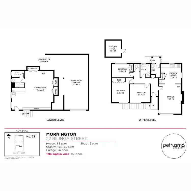 Floorplan of Homely house listing, 22 Bilinga Street, Mornington TAS 7018