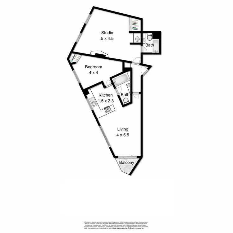 Floorplan of Homely apartment listing, 2502-2503/570 Queen Street, Brisbane City QLD 4000