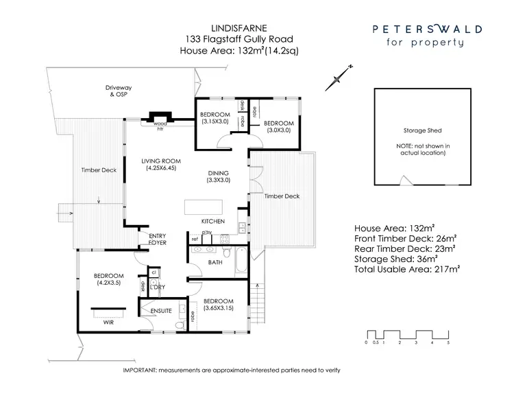 Floorplan of Homely house listing, 133 Flagstaff Gully Road, Lindisfarne TAS 7015