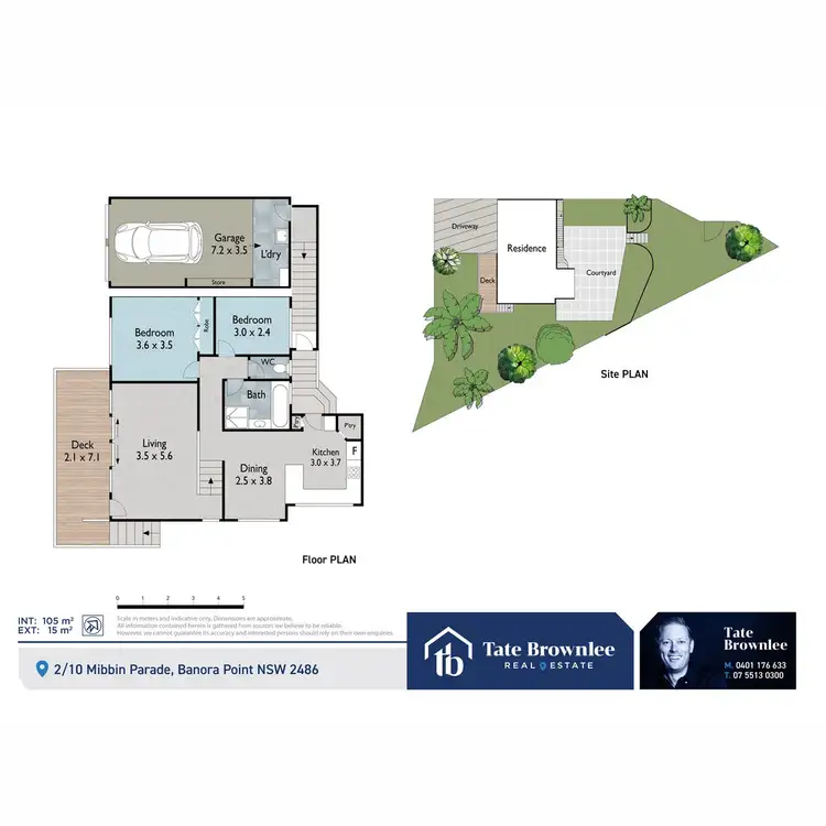 Floorplan of Homely semi-detached listing, 2/5 Uniacke Drive, Banora Point NSW 2486