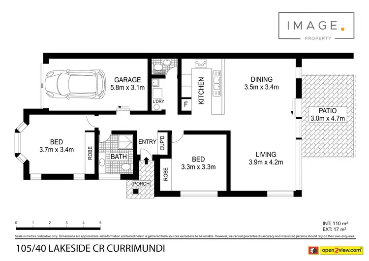 Floorplan of Homely unit listing, 105/40 Lakeside Crescent, Currimundi QLD 4551