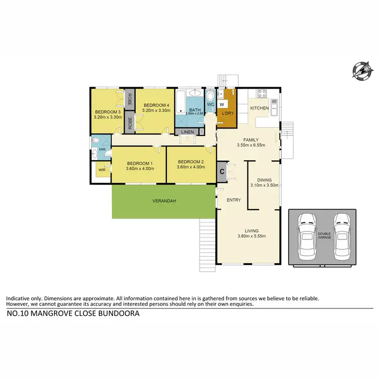 Floorplan of Homely house listing, 10 Mangrove Close, Bundoora VIC 3083