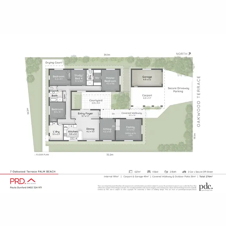 Floorplan of Homely house listing, 7 Oakwood Terrace, Palm Beach QLD 4221