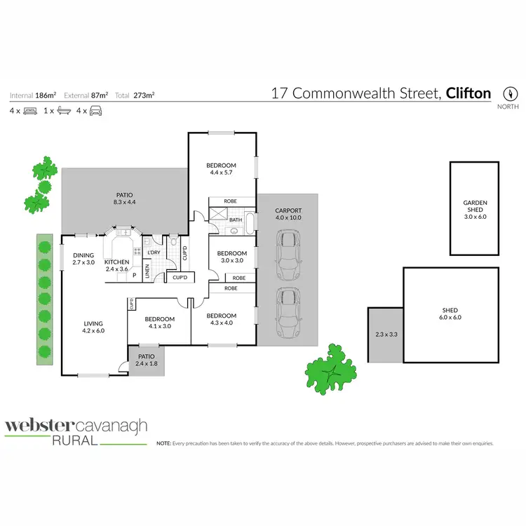 Floorplan of Homely house listing, 17 Commonwealth Street, Clifton QLD 4361