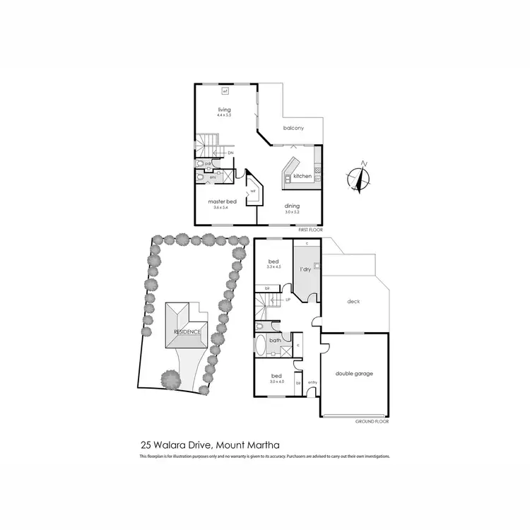 Floorplan of Homely house listing, 25 Walara Drive, Mount Martha VIC 3934