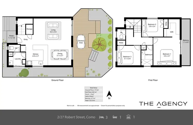 Floorplan of Homely house listing, 2/27 Robert Street, Como WA 6152