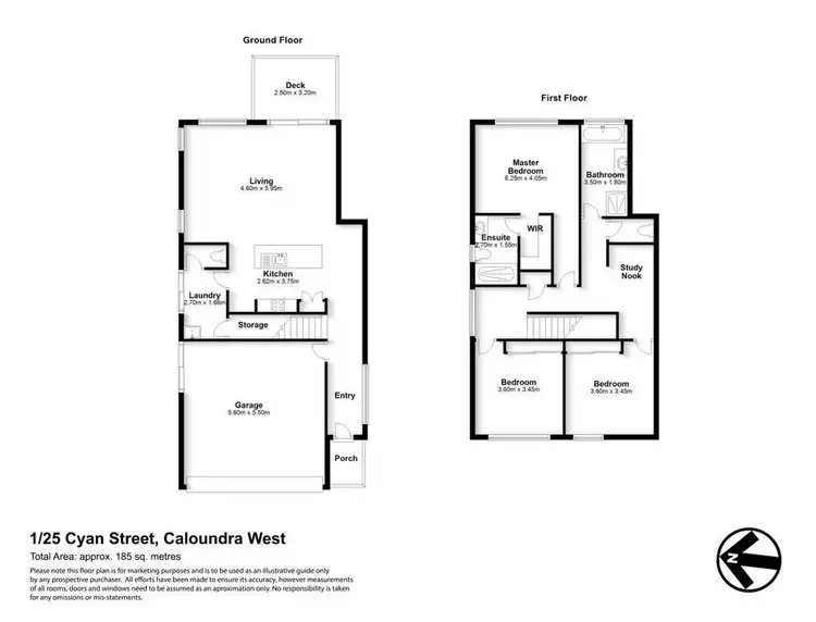 Floorplan of Homely house listing, 1/25 Cyan Street, Caloundra West QLD 4551