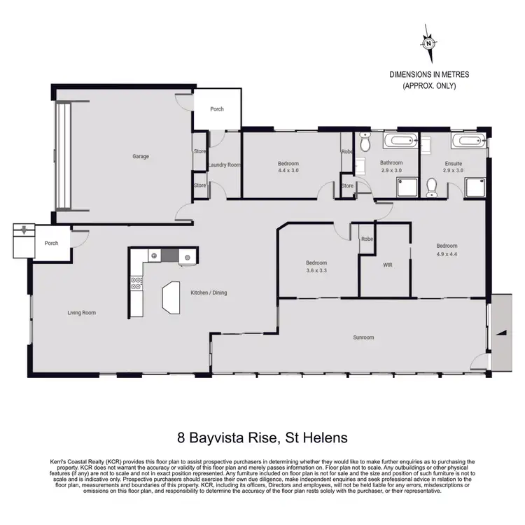 Floorplan of Homely house listing, 8 Bayvista Rise, St Helens TAS 7216