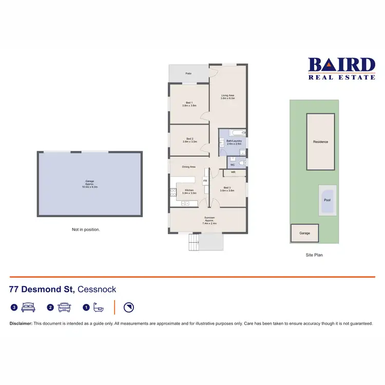 Floorplan of Homely house listing, 77 Desmond Street, Cessnock NSW 2325