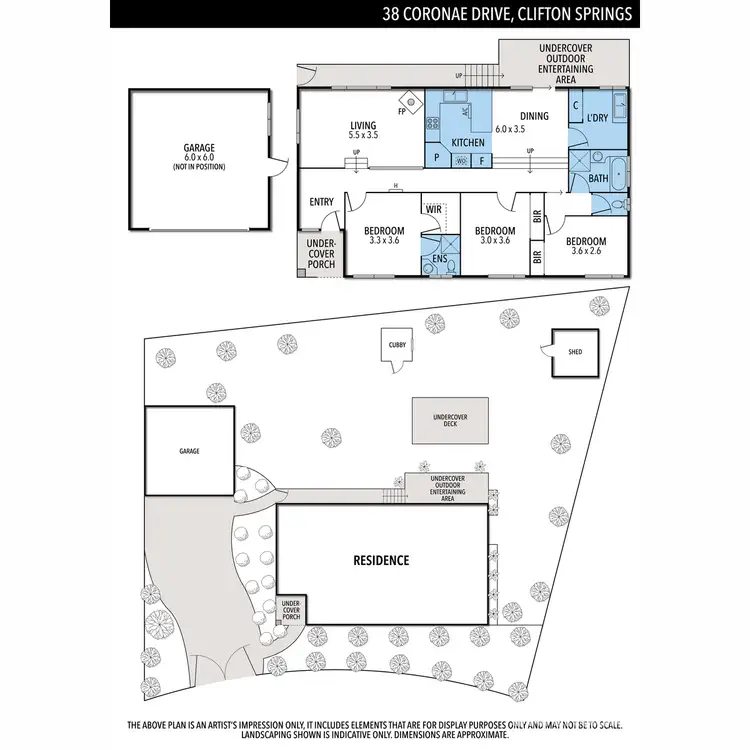 Floorplan of Homely house listing, 38 Coronae Drive, Clifton Springs VIC 3222