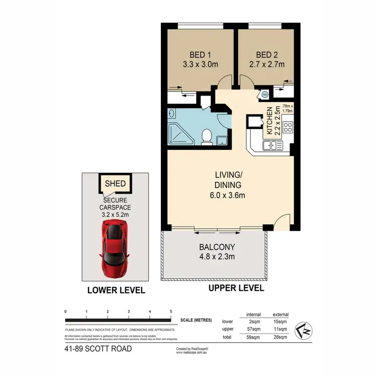 Floorplan of Homely unit listing, 41/87-89 Scott Road, Herston QLD 4006