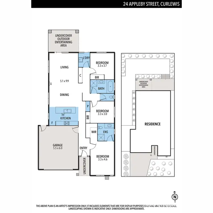 Floorplan of Homely house listing, 24 Appleby Street, Curlewis VIC 3222