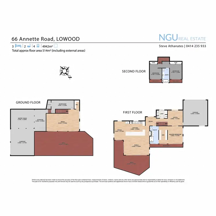 Floorplan of Homely house listing, 66 Annette Road, Lowood QLD 4311