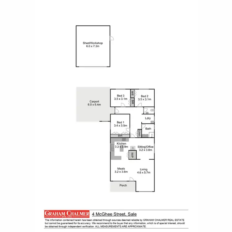Floorplan of Homely house listing, 4 McGhee Street, Sale VIC 3850