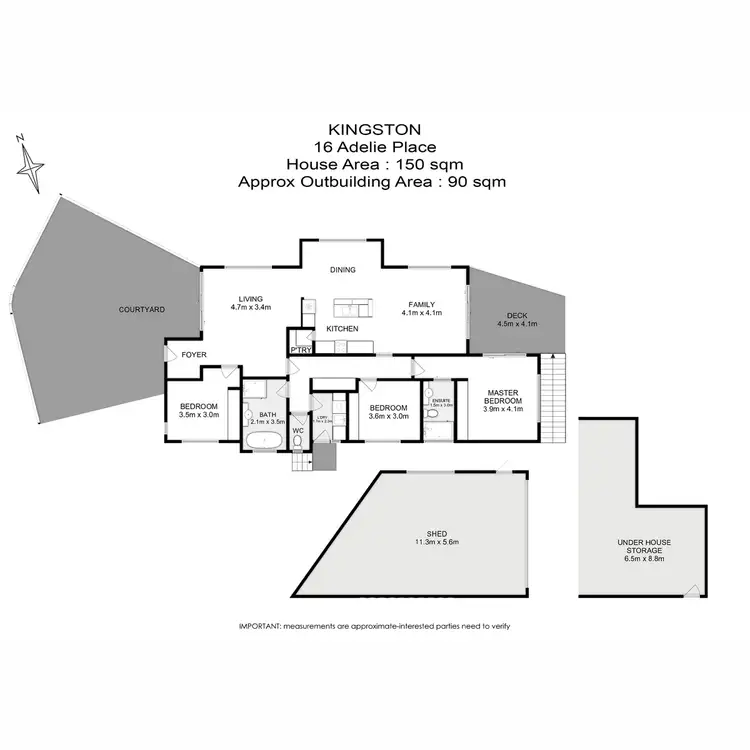 Floorplan of Homely house listing, 16 Adelie Place, Kingston TAS 7050