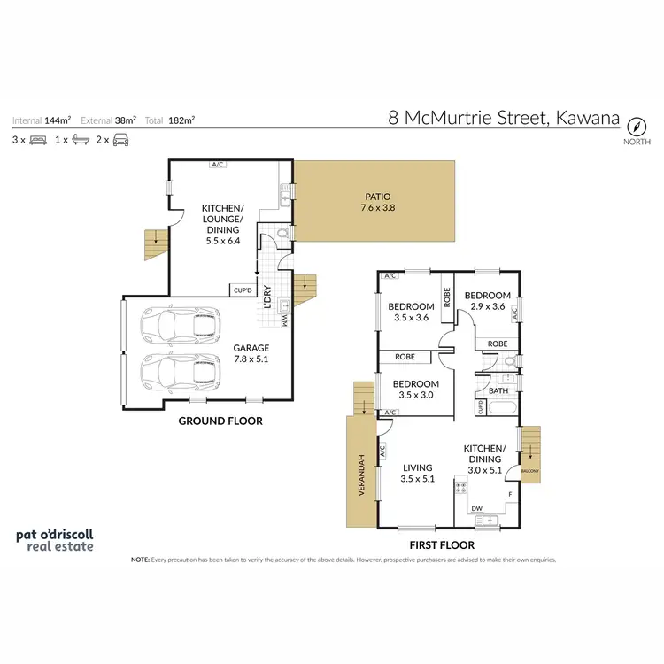 Floorplan of Homely house listing, 8 McMurtrie Street, Kawana QLD 4701