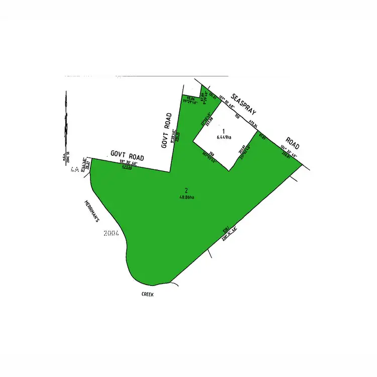Floorplan of Homely land listing, 2242 Seaspray Road, Seaspray VIC 3851