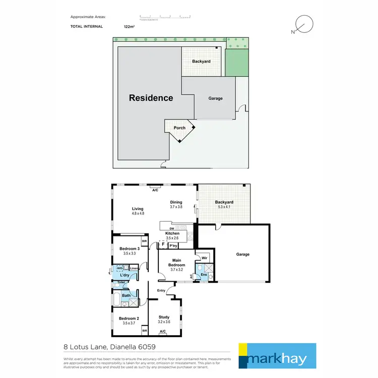 Floorplan of Homely house listing, 8 Lotus Lane, Dianella WA 6059