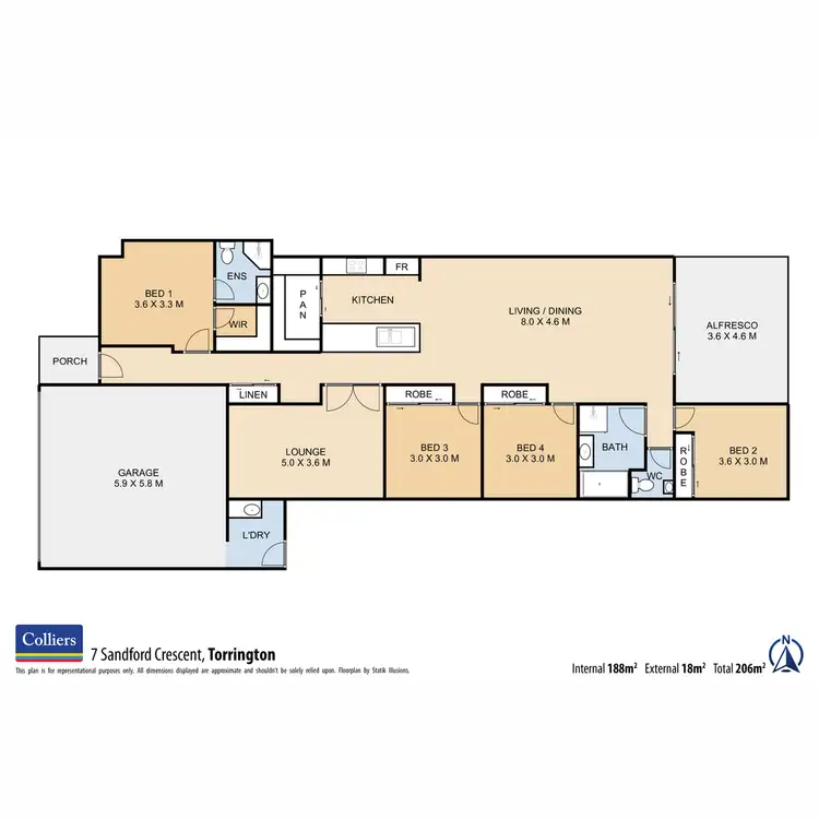 Floorplan of Homely house listing, 7 Sandford Crescent, Torrington QLD 4350