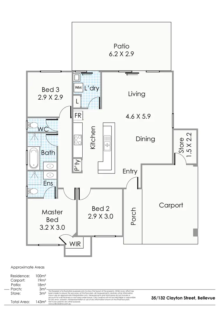 Floorplan of Homely house listing, 35/132 Clayton Street, Bellevue WA 6056