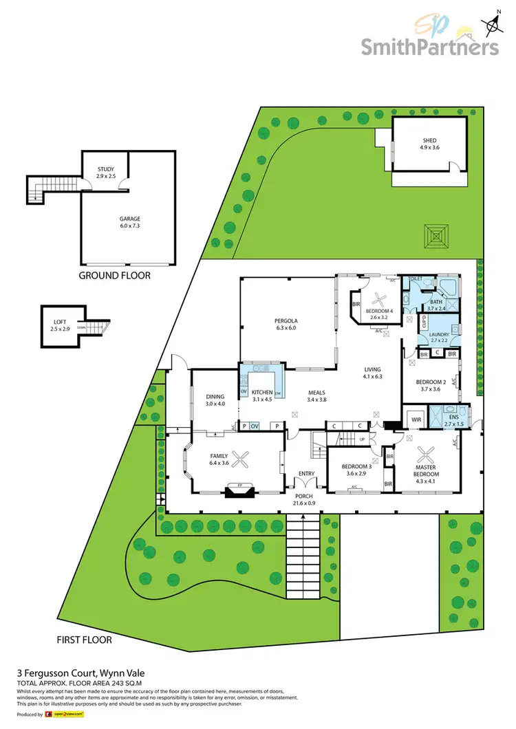 Floorplan of Homely house listing, 3 Fergusson Court, Wynn Vale SA 5127