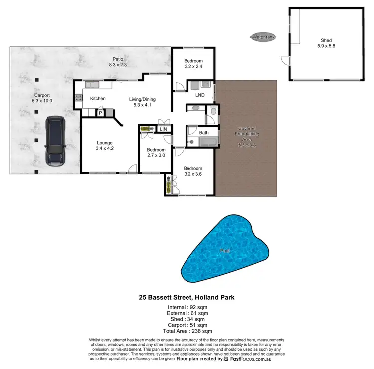 Floorplan of Homely house listing, 25 Bassett Street, Holland Park QLD 4121