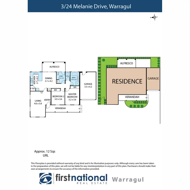 Floorplan of Homely unit listing, 3/24 Melanie Drive, Warragul VIC 3820